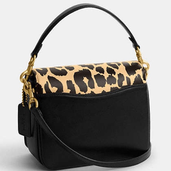 COACH Cassie 19 Leopard Print Satchel/Shoulder/Crossbody Handbag - Picture 2 of 9